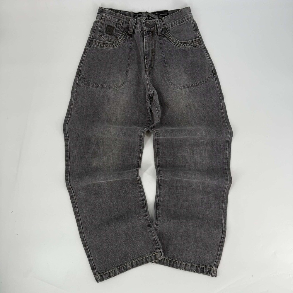Baggy Raider Jeans Women's 12 Infamous Wide Leg Denim Embroidered Vintage Y2K